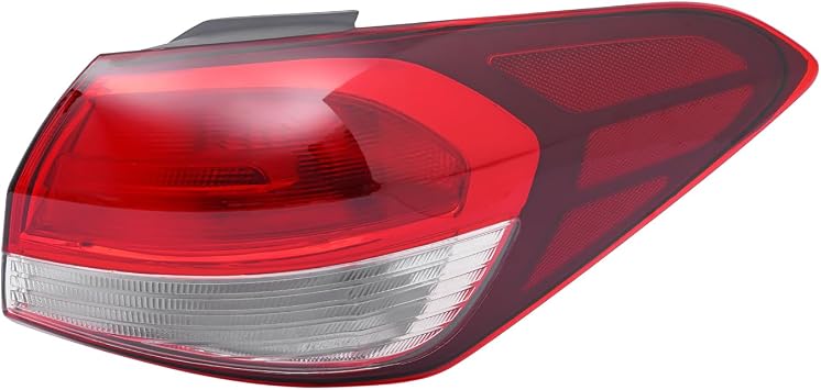 Rear Taillight, for Kia Forte EX, LX, S, SX 2017-2018 Halogen Taillight, OE/OEM Number R92402-F20000 Rear Tail Lamp Direct Replacement Assembly Right Passenger Side
