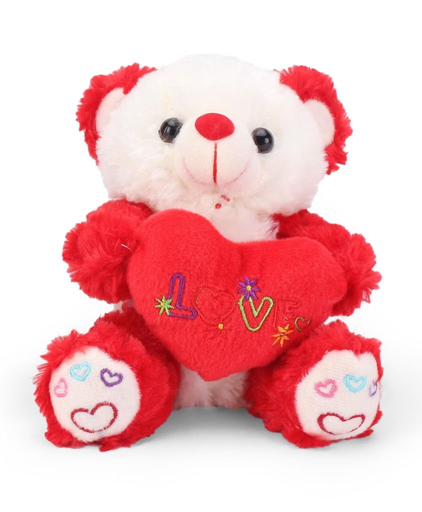Tickles Red Cute I Love You Heart Teddy Stuffed Soft Plush Toy18 cm