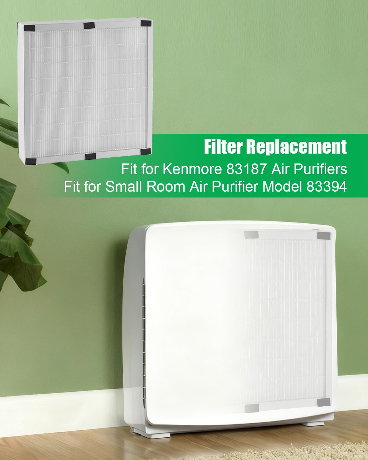 Filter Replacement Compatible with Kenmore 83187 Filter, for Small Room Air Purifier Model 83394 - Image 2