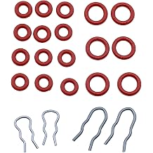 Set of Silicone O-Ring Seals & U-Clips - Replacement for Breville BES900, BES920, BES980, BES990 6 Large Size O-Rings, 12 Small Size O-Rings, 4 U-Clips