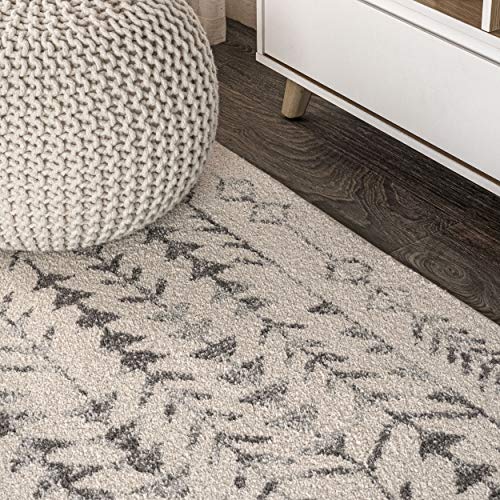 JONATHAN Y Ziri Moroccan Geometric Cream/Gray Runner Rug, 2x8, Bohemian, Scandinavian, Easy-Cleaning for Living Room, Bedroom, Kitchen, Pet Friendly, Non-Shedding (MOH210A-28) by JONATHAN Y - Used condition - Image 3