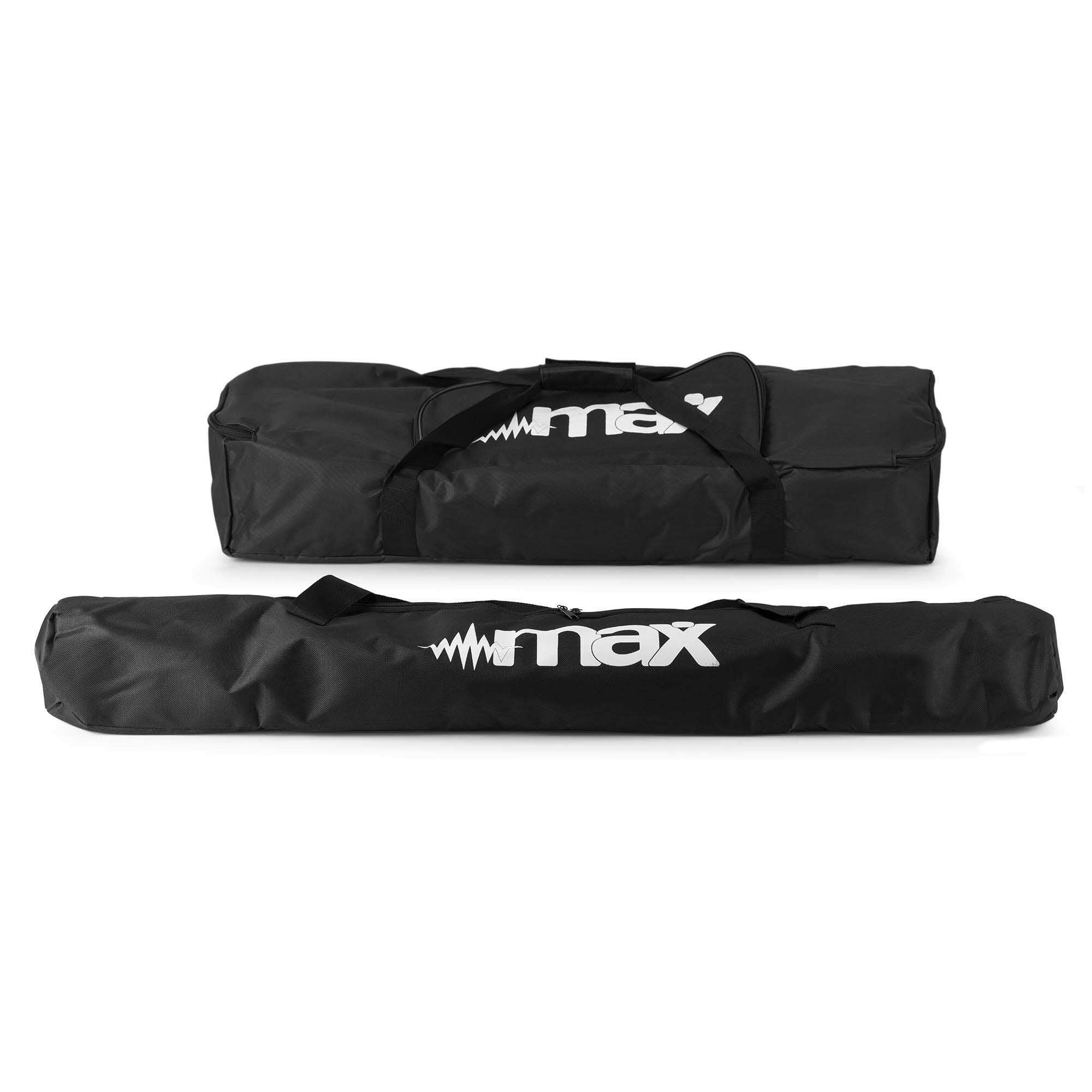 MAX PartyBar Softcase Set XL - Tragetaschen für Partybar & Stativ | Schutz und leichter Transport | Weiches Innenfutter schützt vor Stößen, Staub & Spritzwasser | Robustes Taschen-Doppelset