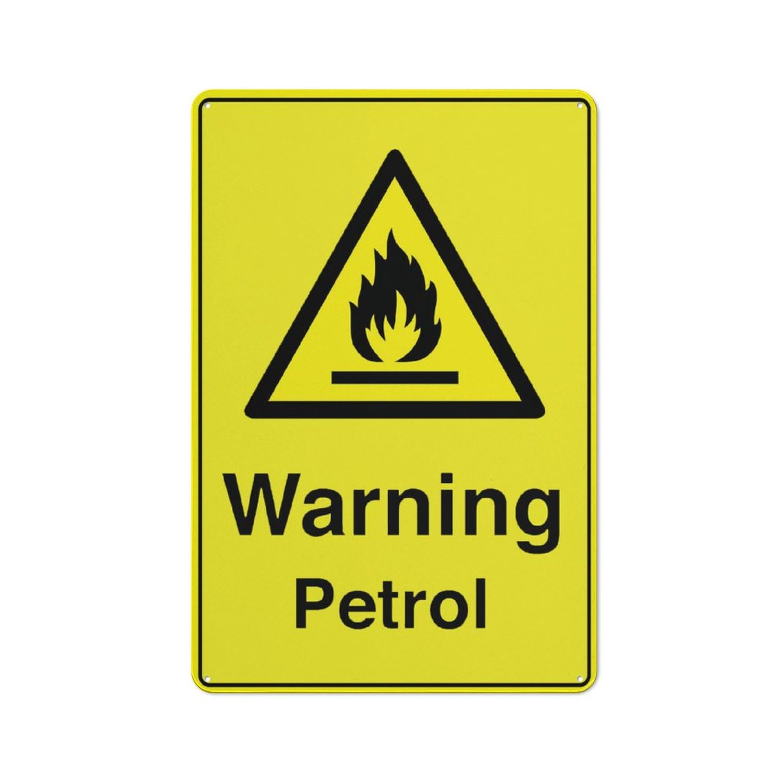 Warning Petrol Farm Sign 12X8 Inch Tin Sign Great For Garden And Yard Wall Decor