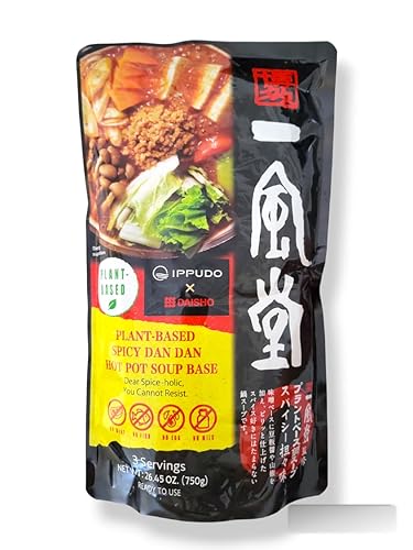 DAISHO Base de sopa de fideos Dan Dan Dan a base de plantas, 26.45 onzas (paquete de 1) lista para usar