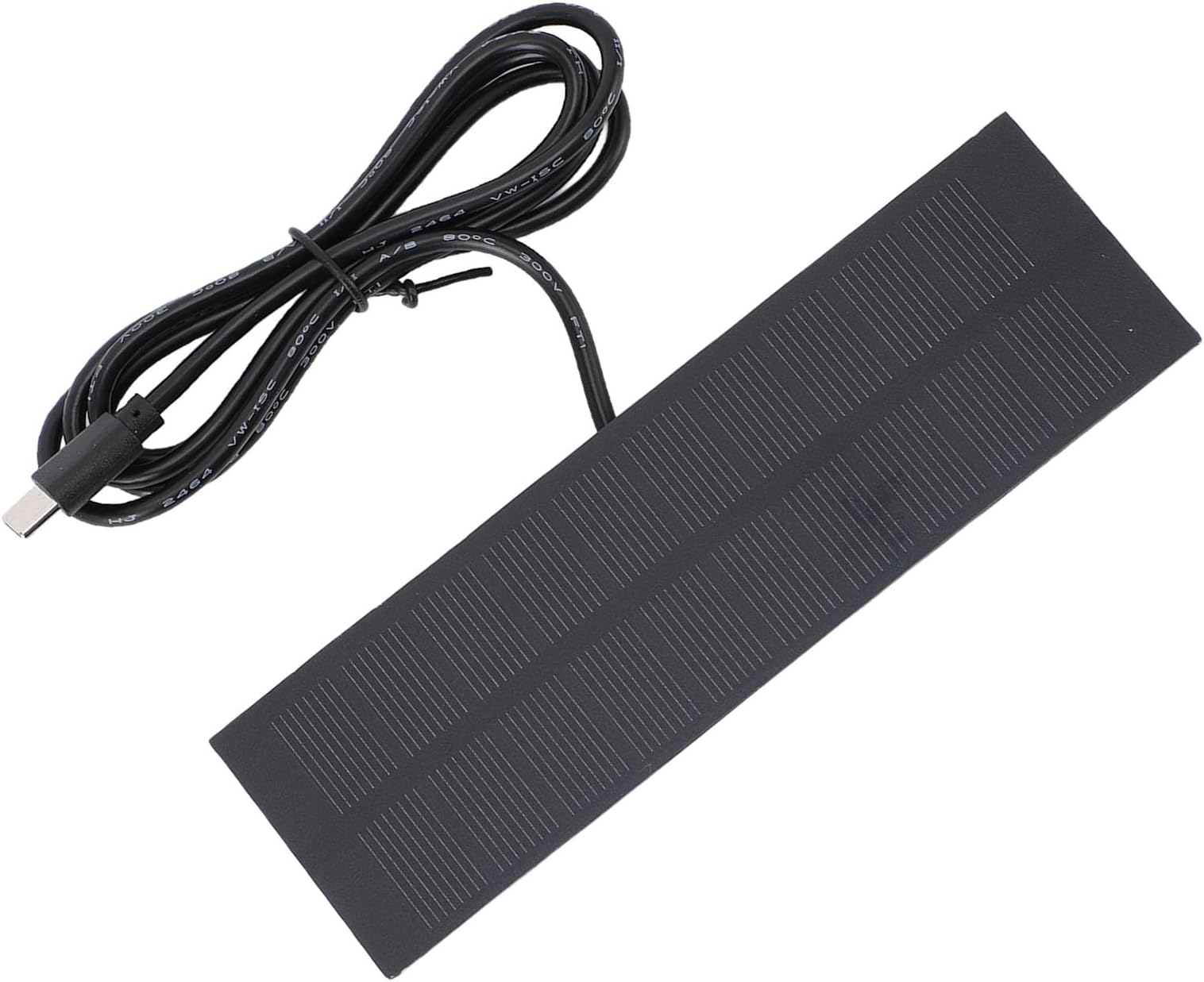 Solar Panel Charger, 1W Polycrystalline Solar Cells High Conversion Efficiency Quick Charging, Sunproof Anti Aging, with Alligator, for Smartphones Power Banks LED Lights