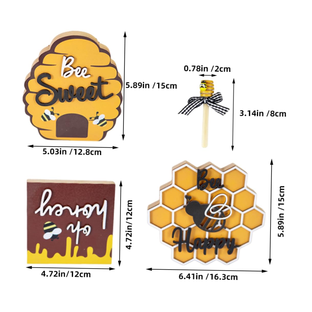 Cabilock Beehive Dipper Ornament Handmade Wood Craft Decorative Honeycomb Perfect Desk Wood Adornment