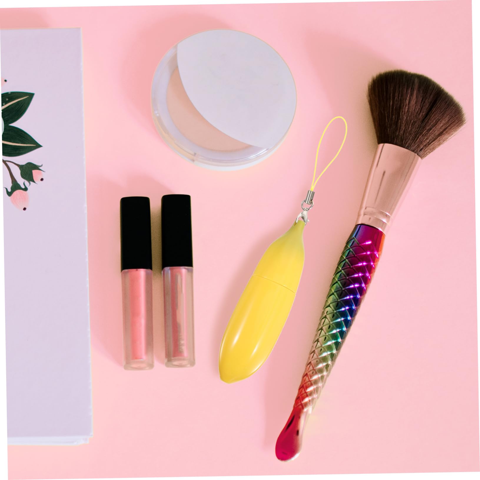 PACKOVE Tubo De Labial Vacío Diseño De Banana Para Gloss Labial Contenedores Rellenables De Cosméticos Para Para Diy 6 Piezas X 4