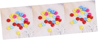 STOBOK 300 Pieces Cartoon Sewing Buttons DIY Craft Material Craft Materials Children's Clothing Flower Button Tow Holes for DIY Sewing Buttons Plum Bossom Crafts