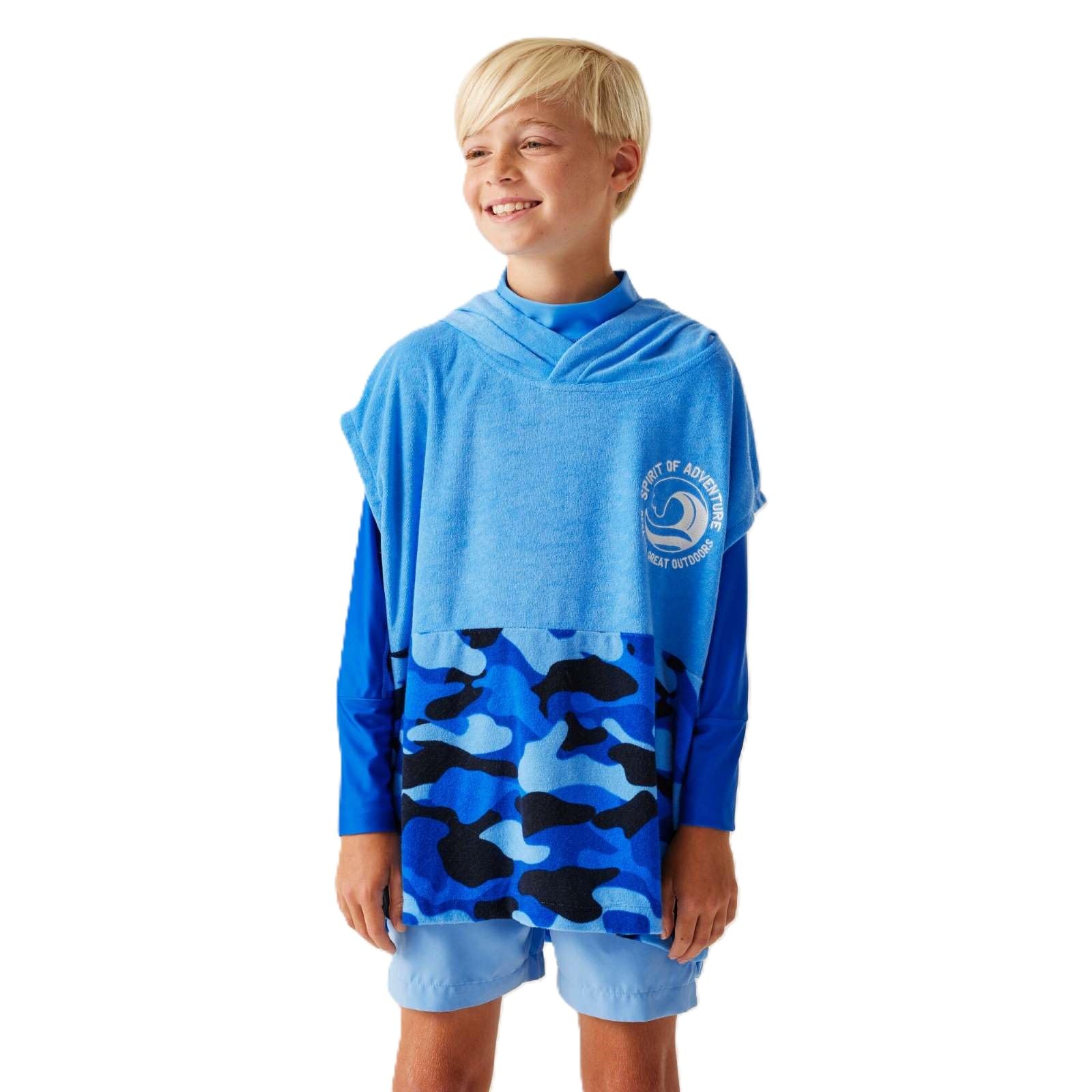 Regatta Kids Kids Towel Robe with Hood - Perfect for Outdoor Water Activities