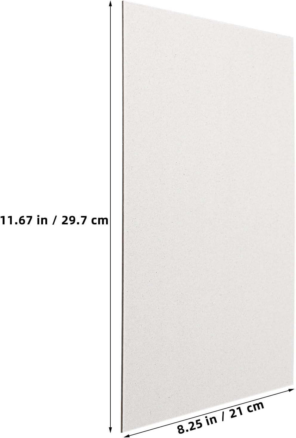 CALLARON Heavy Duty Chipboard Sheets for Crafts and Bookbinding, 20pcs 2mm Thick Grey Cardboard Paper, DIY Scrapbooking and Packaging Supplies for Artists and Crafters