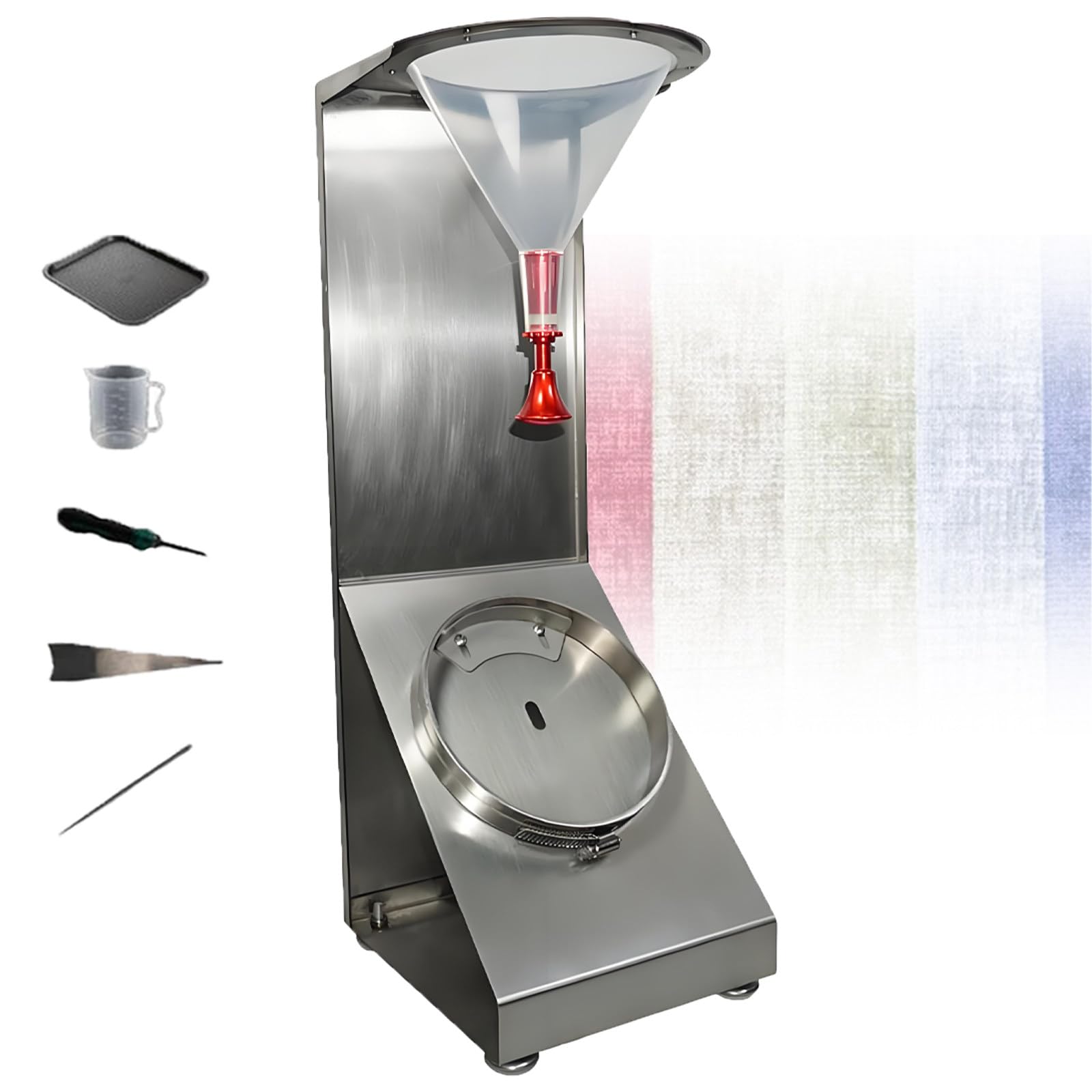 Atwynd Stainless Steel Textile Humidity Tester, Moisture Fabric Spray Rating Tester, Textile Wetness Measurement Tool with 45° Angle, Waterproof Testing, for Industrial Quality Control Labs