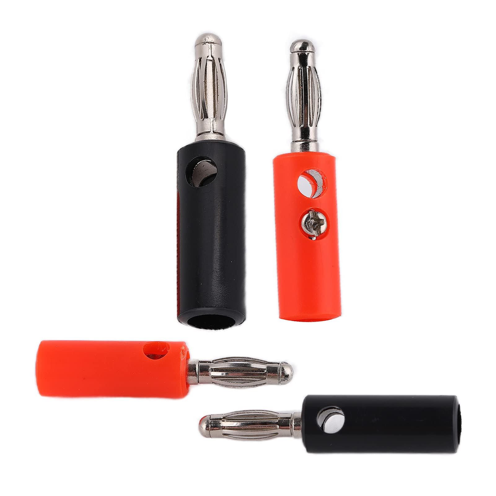 Respicefinem 10 PCS U56 4mm Banana Plug DIY Cable Connectors Adapters for Electrical Testing in Red Black Yellow Green and Blue Widely Used for Electrical Equipment Ideal for