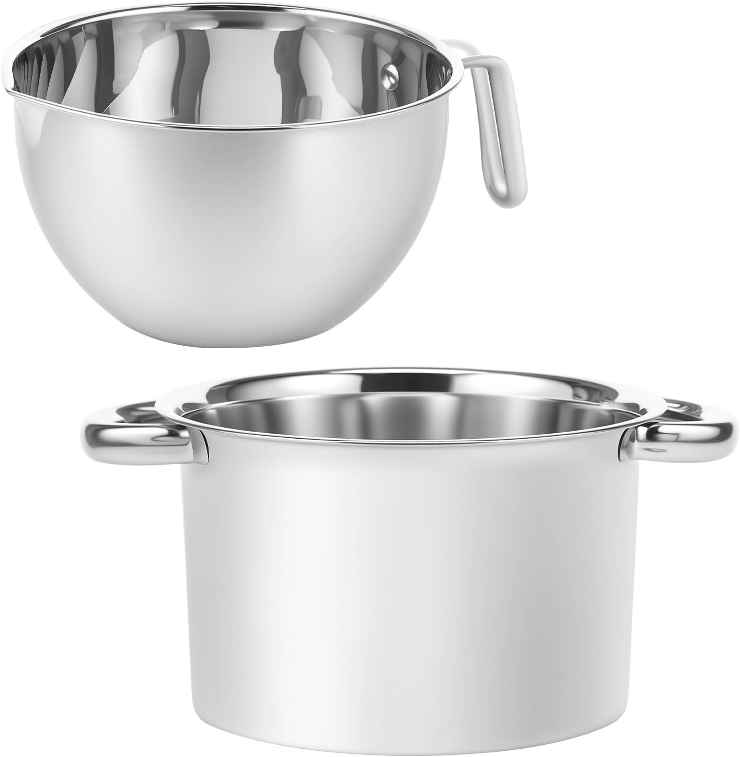 Stainless Steel Double Boiler Pot Melting Bowl Double Boiler Pot Set Stainless Steel Chocolate Melting Temperature Resistant Candle Wax