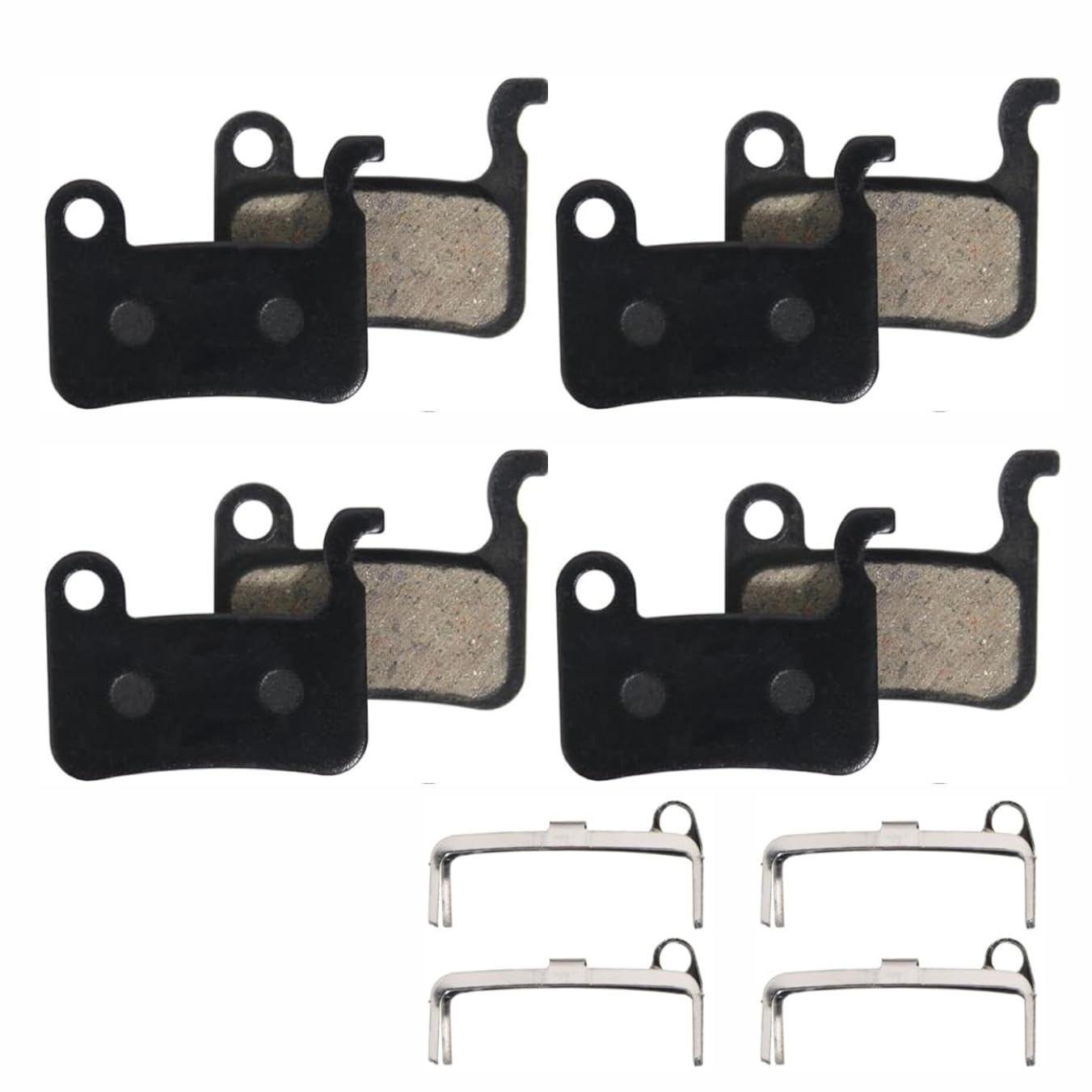 ONBICLE Bicycle Disc Braking Pads 4pair Resin MTB Mountain Bike Semi Metal Cycle Brake Pad Disc Machine-image-29