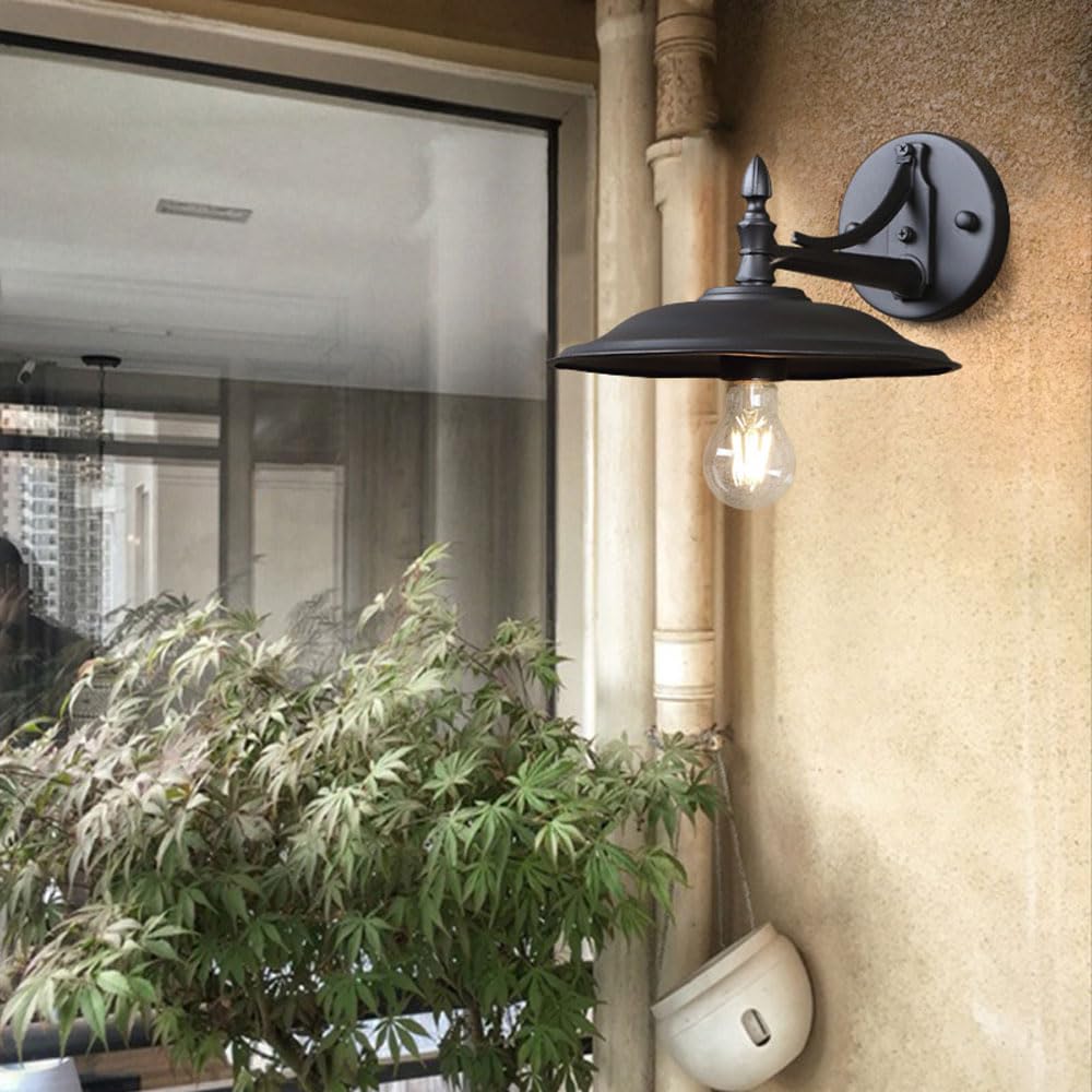 Luminaire extérieur mural haut de gamme moderne avec applique de porche étanche au design épuré