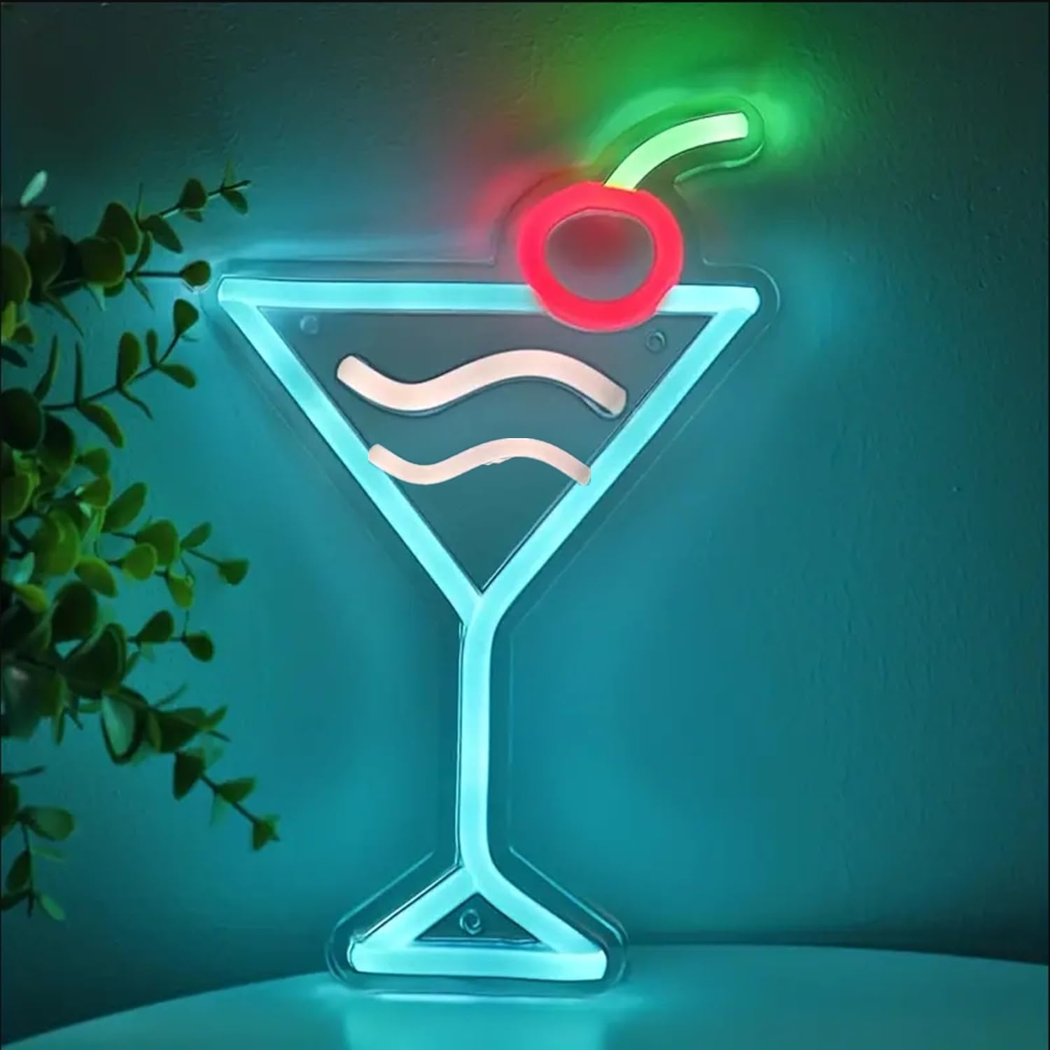 HFHungkeong Acrylic Bar Cocktails Neon Sign for Wall or Window Background Decor,LED Dimmable Neon Decorative Cocktails Art Light for Home Pub Office Bar Studio,Man Cave Birthday Party Gifts