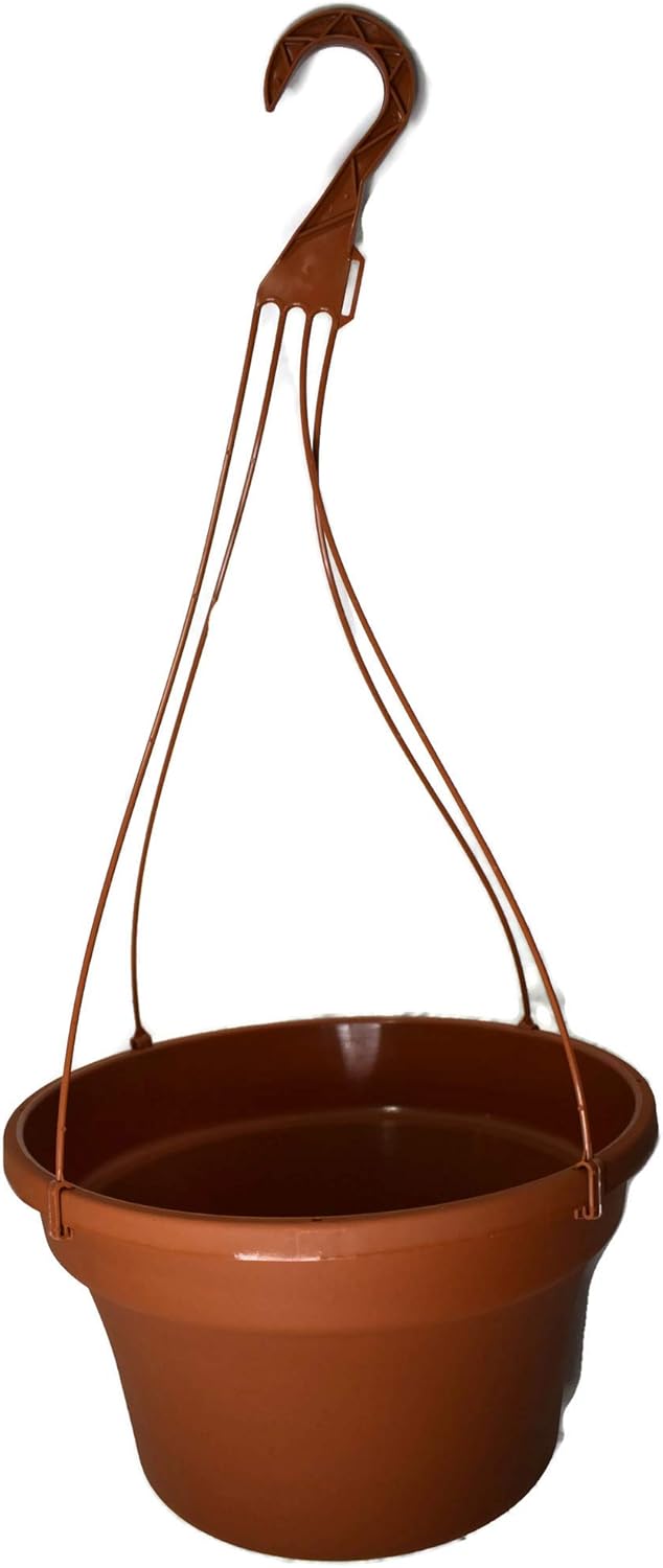 KOBA 12 Large Terra-Cotta Plastic Hanging Basket (2)