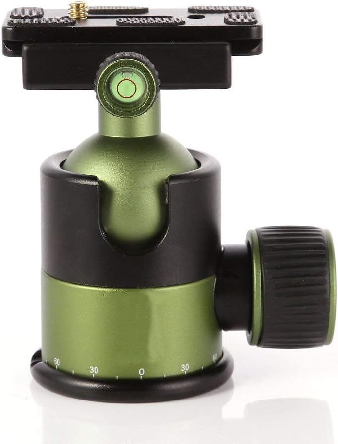 20KG Aluminium Alloy Heavy Duty Camera Tripod Ball Head with QR Quick Release Plate 1/4" Screw for Canon,Nikon,Sony DSLR Camera Tripods Monopod