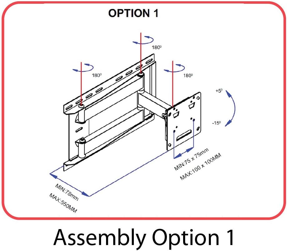 Review Discount Atlantic Full Motion TV Wall Mount - Articulating Mount for Flat Screen TVs from 37 inch to 64 inch, PN63607068