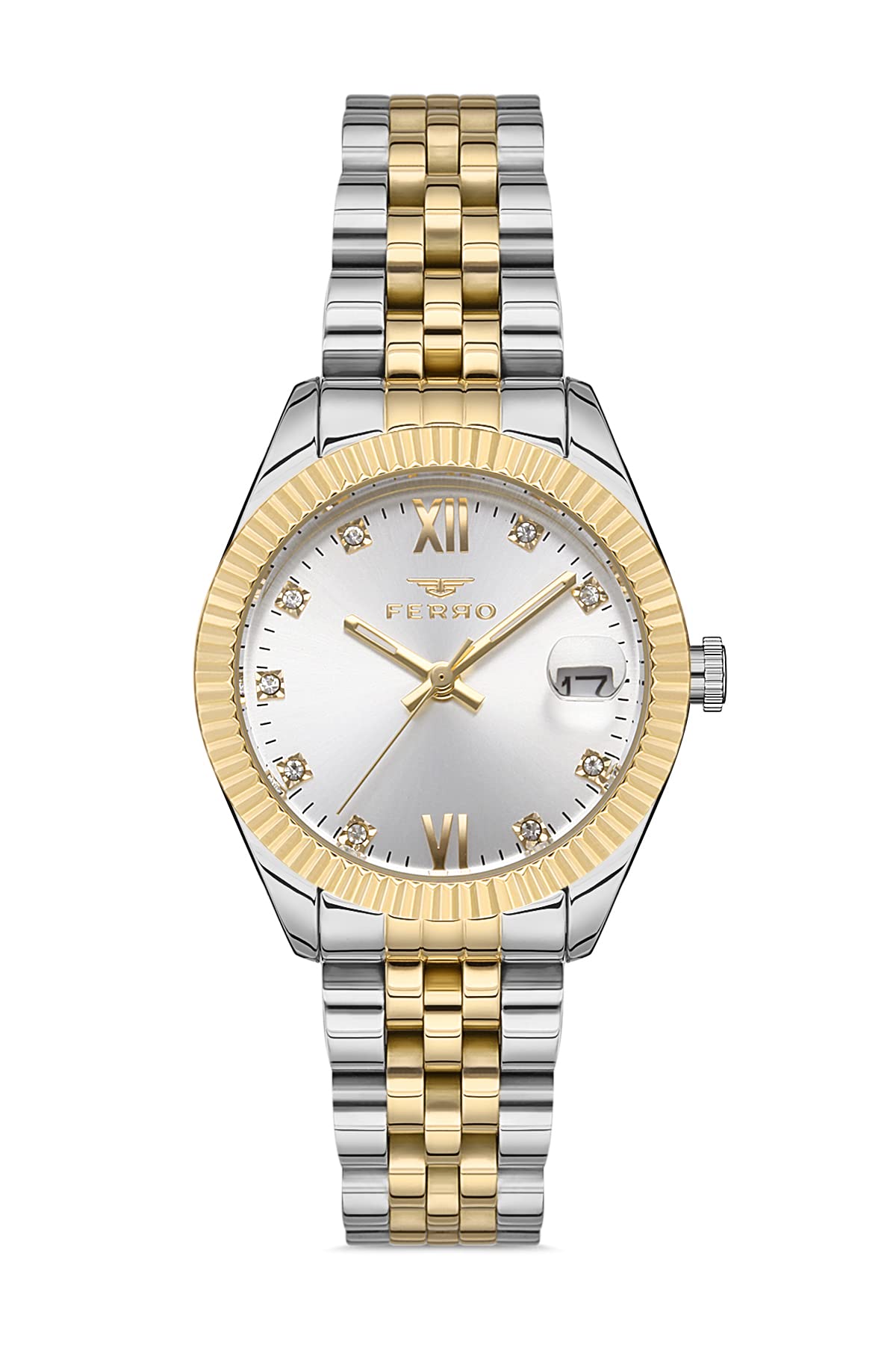 Ferro Pisa Analog Silver Dial Womens Watch-F21924A-D (B09RPFYB2F) Amazon Price History, Amazon Price Tracker