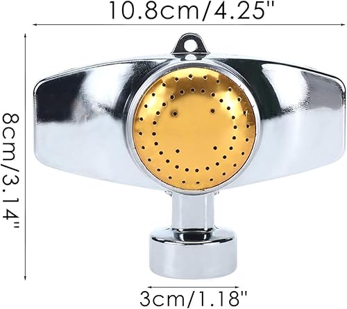 Miniatura 2 de Rociador de puntos de metal, rociador de patrón circular cuadrado de 360 grados, cubre un área de hasta 30 pies de diámetro para áreas pequeñas,