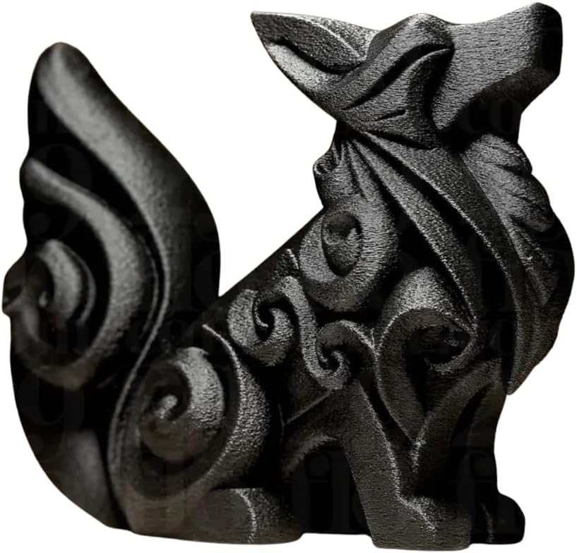 Abstract Dog Sculpture – Modern Canine Decor for Desk, Shelf & Countertop (Gold) image 3