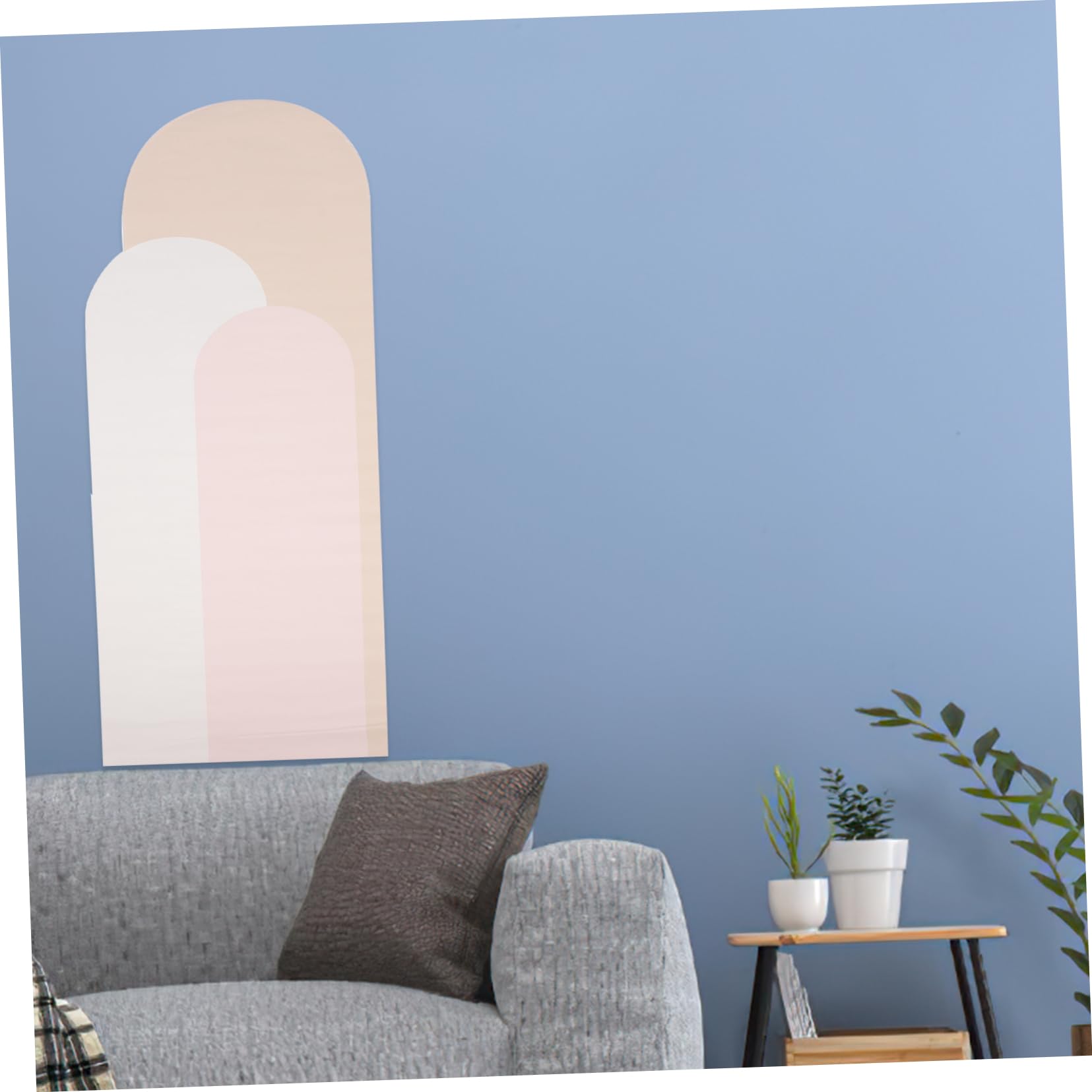 OSALADI Adesivi da Parete Geometrici Boho, 2 Pezzi, Pvc, Forma ad Arco, Decorazione Murale per Soggiorno e Cameretta, Facili da Applicare