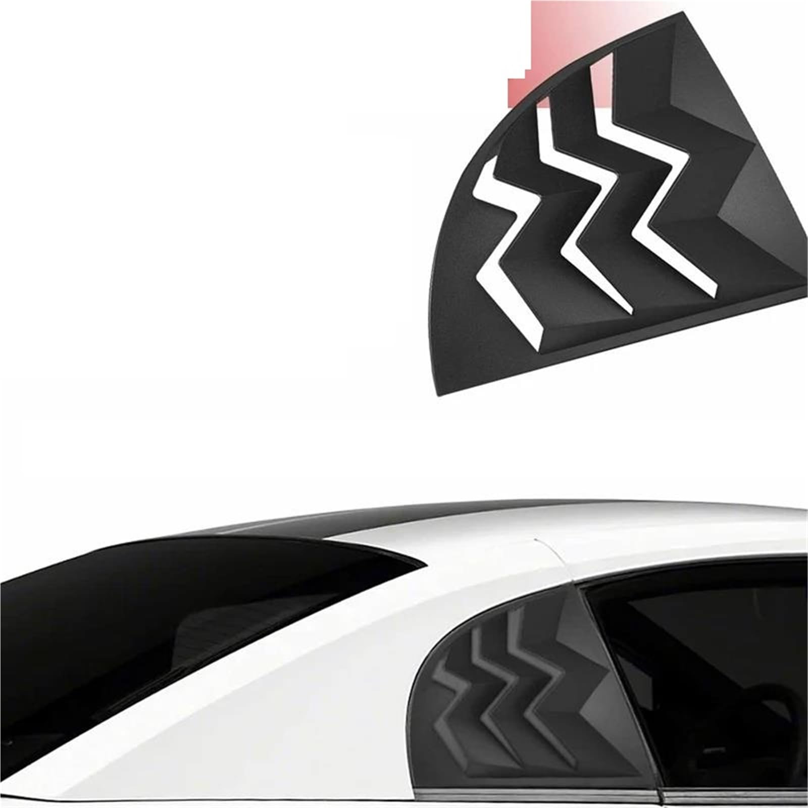Spoiler Lunotto Posteriore per Ford per Mustang 1999 2000 2001 2002 2003 2004 Finestra Laterale Posteriore Feritoia Parabrezza Tenda da Sole Copertura Canard Laterale Lunotto
