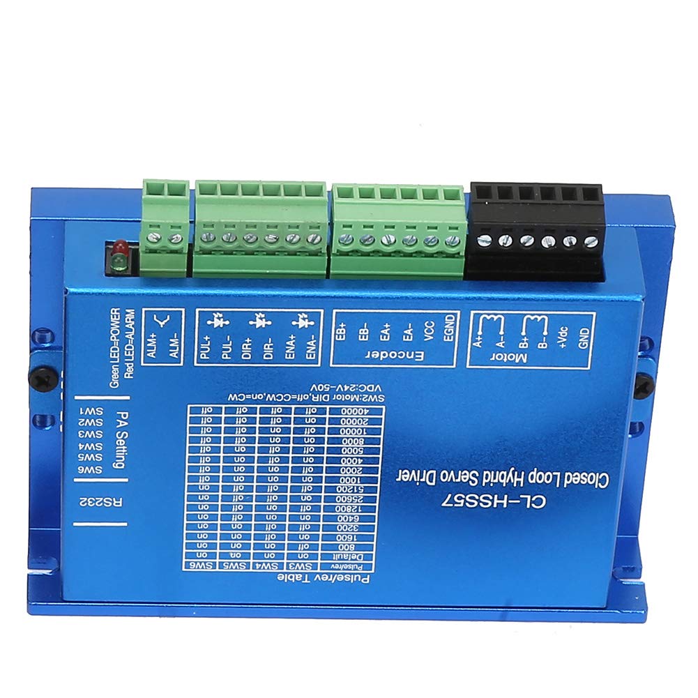 TOPINCN 57 Set di Servomotori Passo-passo Ibridi con Funzione di Circuito Chiuso Integrata per un Controllo del Movimento di Precisione, DC24-50V