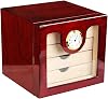 4 Tiers Red Glass Humidor Cigar Box Rc13