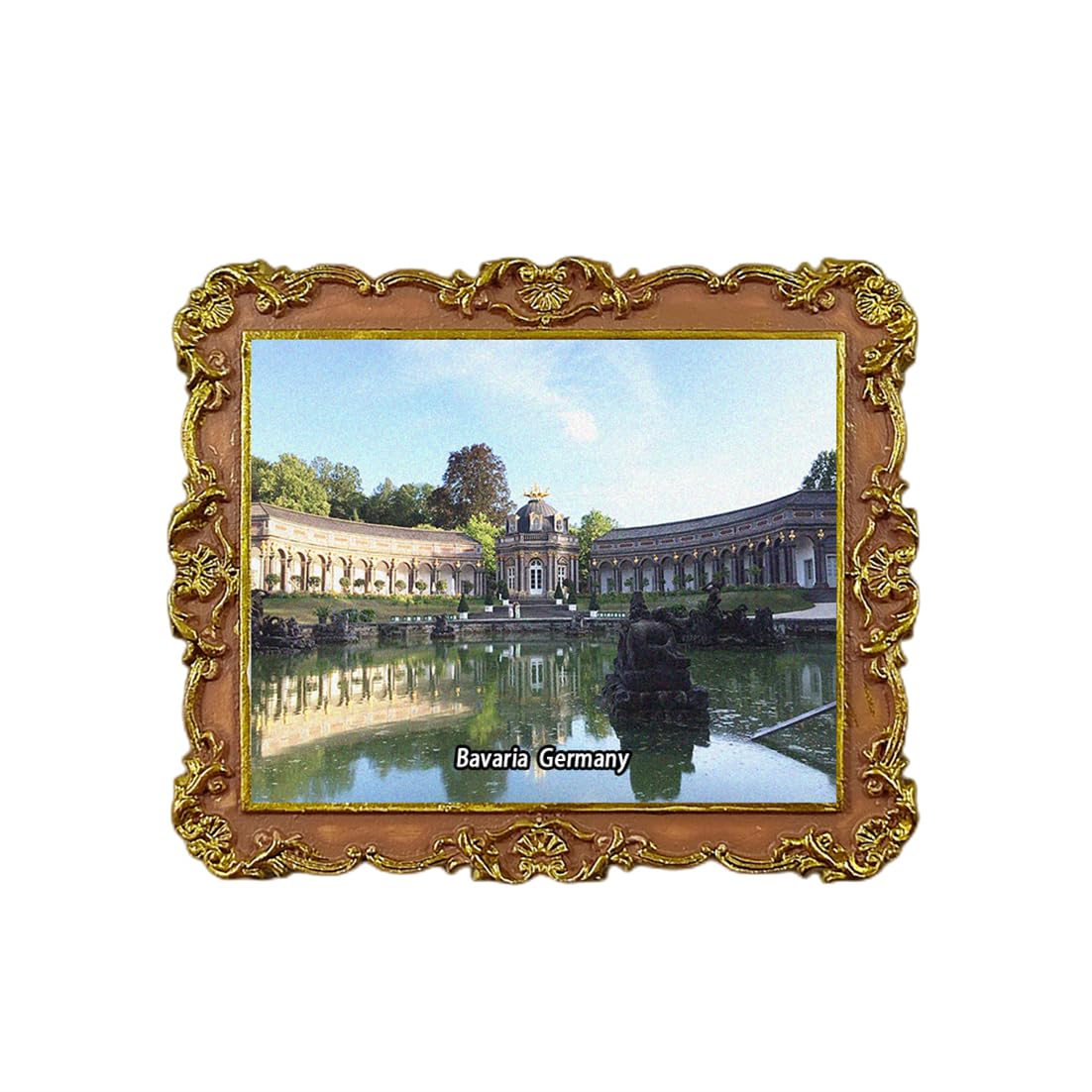 Hermitage Castle Bayreuth Bavaria Germany Refrigerator Magnet 3D Travel Souvenir Fridge Decoration Magnetic Sticker Craft Collection