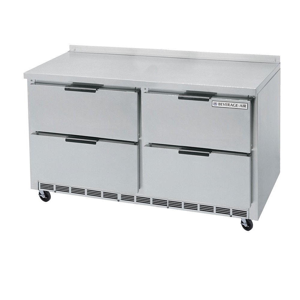 Two-Section Worktop Freezer by Beverage Air – Model WTFD60AHC-2