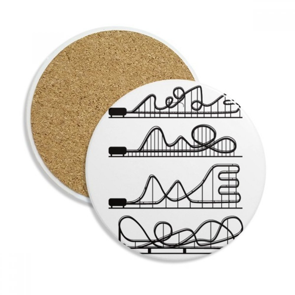 Coaster en céramique roller coaster pour vos pauses café et soirées entre amis