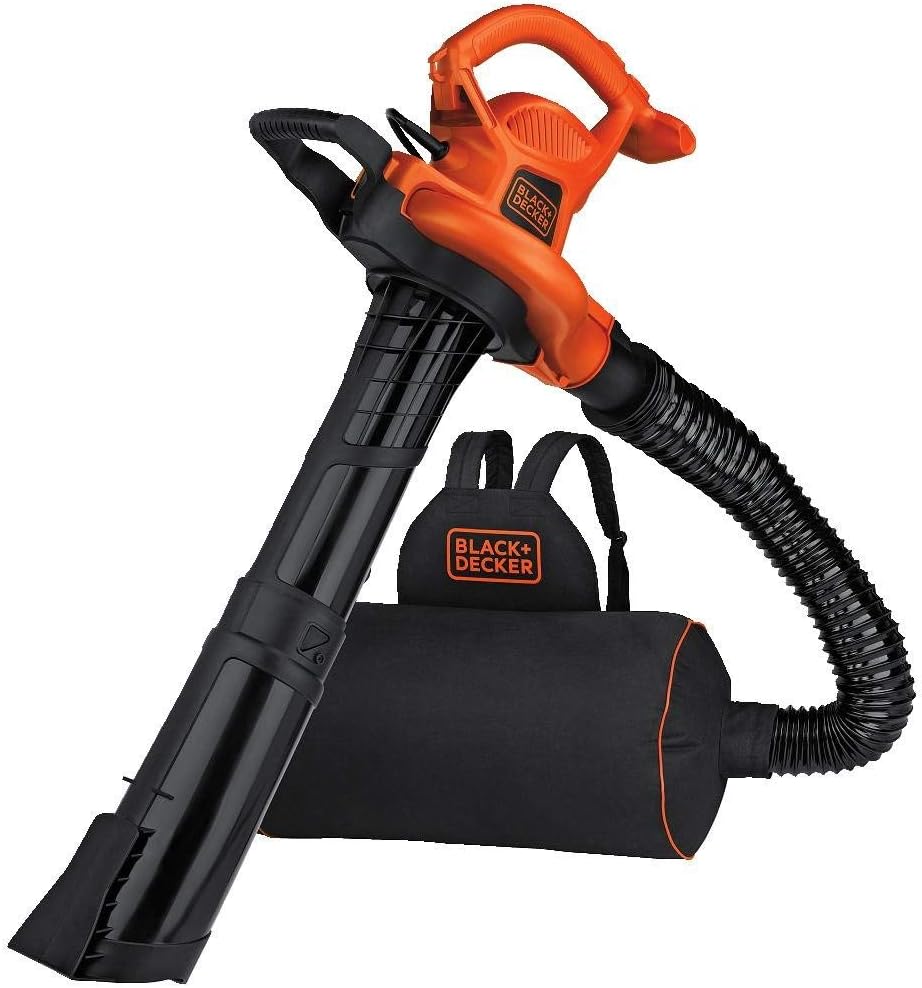 BLACK+DECKER BEBL7000 Back Pack Leaf Blower Vacuum & Mulcher (Renewed)