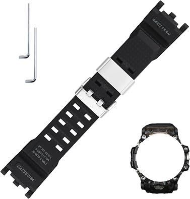 26mm Resin Watch Band Compatible for Casio G-shock GWG-2000 GWG-2040 replacement Mudmaster Strap Wirstband accessories for Men and Women