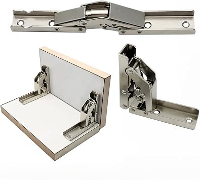 90 Degree Folding Door/Shelf Hinge Hidden Bracket Table Holder Furniture Parts2PC