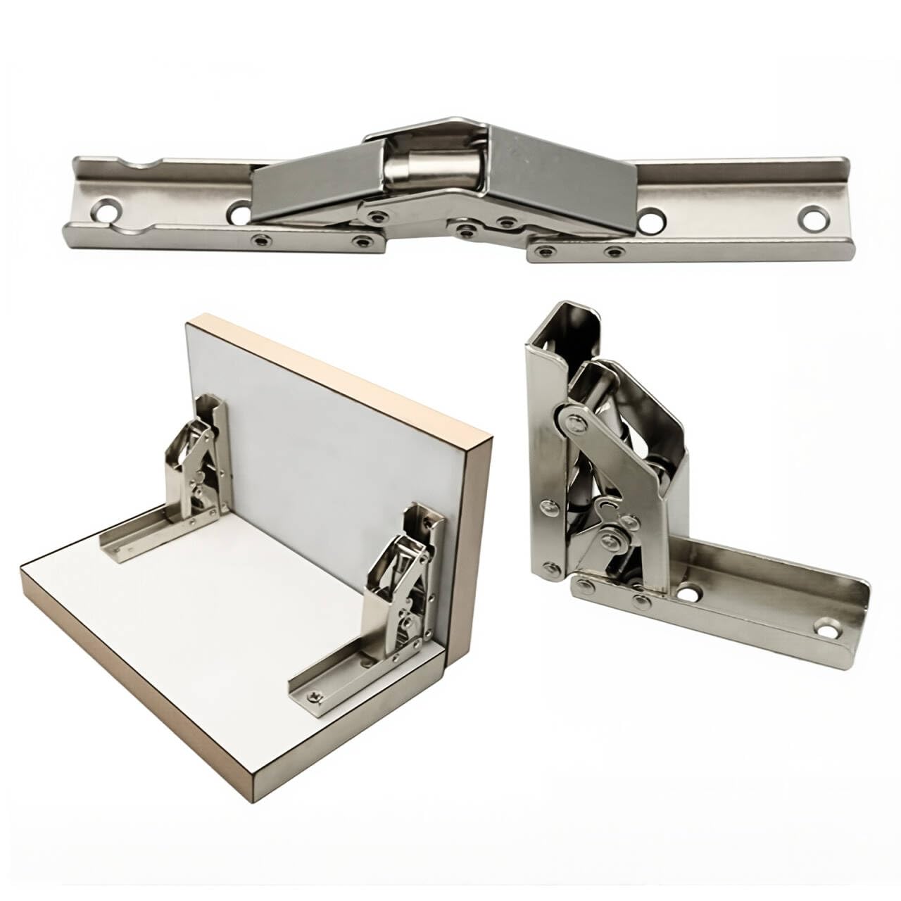 Yidelai 2Pc 90 Degree Folding Door/Shelf Hinge Hidden Bracket Table Holder Furniture Parts (2Pc)