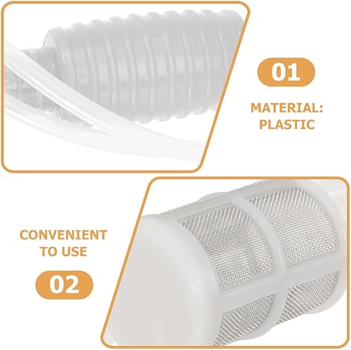 Miniatura 4 de Angoily Tubo de sifón de vino Manguera de tubo de sifón Bomba de sifón de cerveza con manguera Cubo de vino de cerveza de 6.2 ft Gas Petróleo Agua