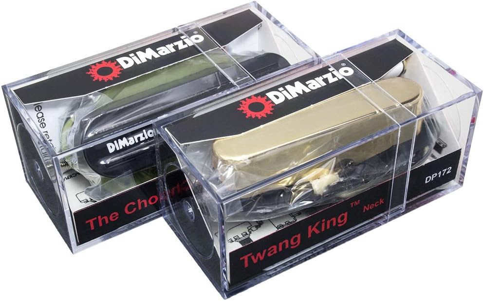 DiMarzio The Chopper T & Twang King pickup set for Telecaster, Black & Gold
