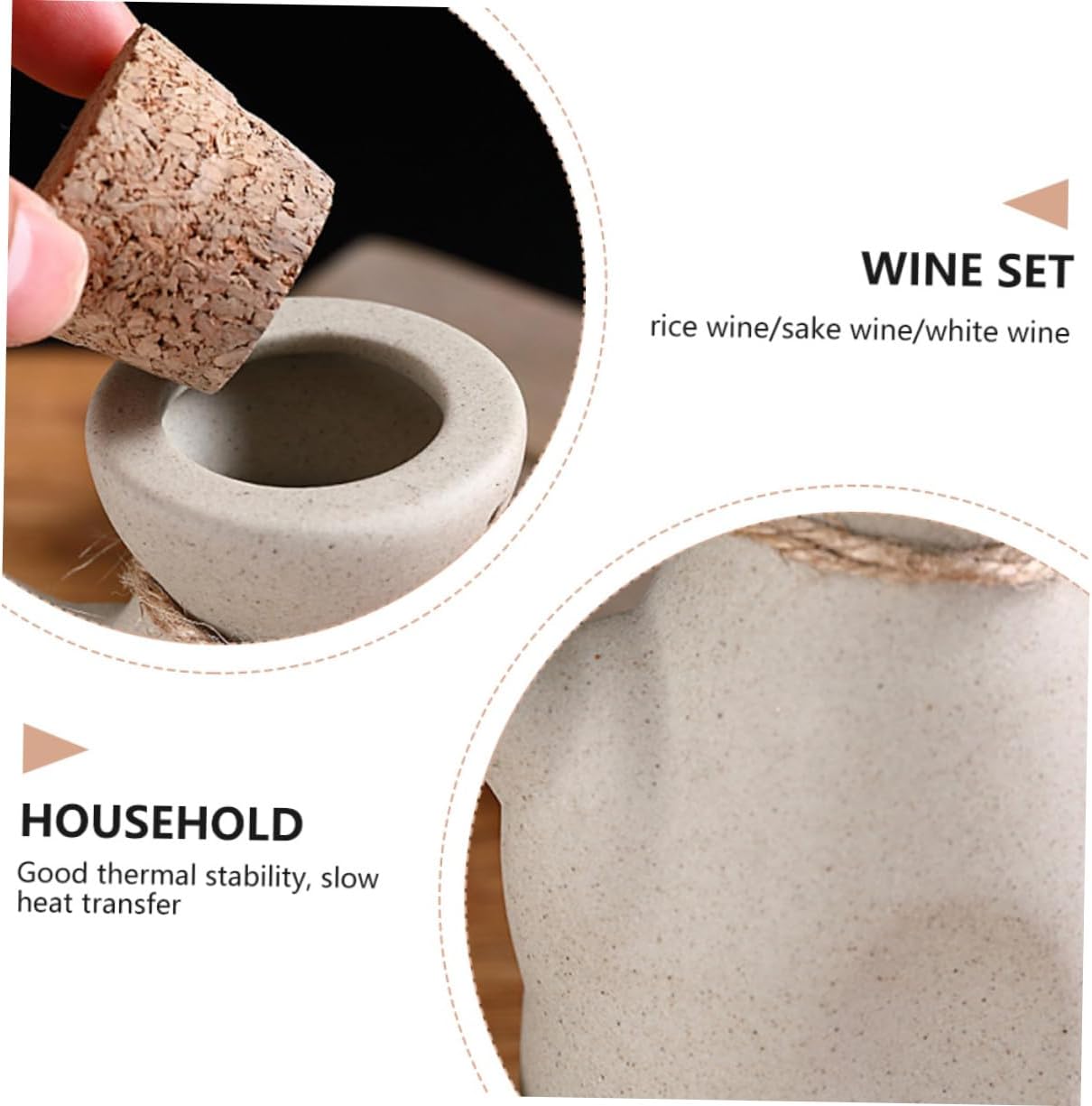 1set Ceramic Sake Cups Set Teapot Strainer Sake Serving Set Porcelain Cups Japanese Style