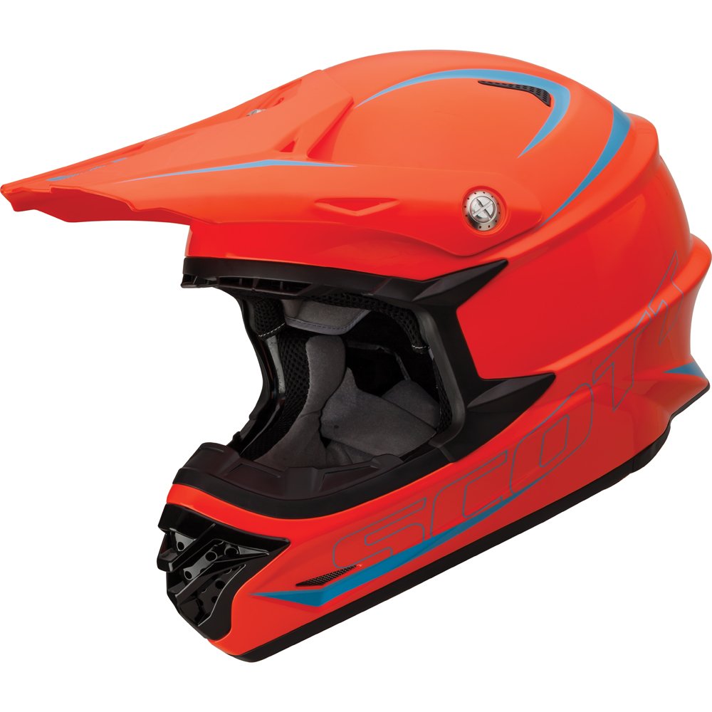 Scott 350 Pro MX Enduro - Casco de moto o bicicleta (talla XXL, 63-64 cm), color naranja