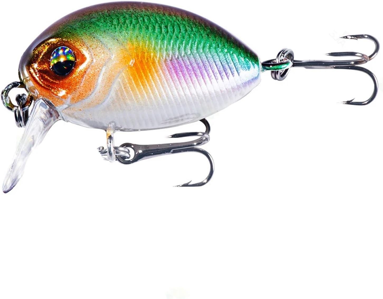 Fake Bait Artificial Bait Fishing Gear Mini Luya Fake Bait Goods for Fishing Fishing Accessories 3.8cm3.8g Luya Bait Little Fat (Size : Green)