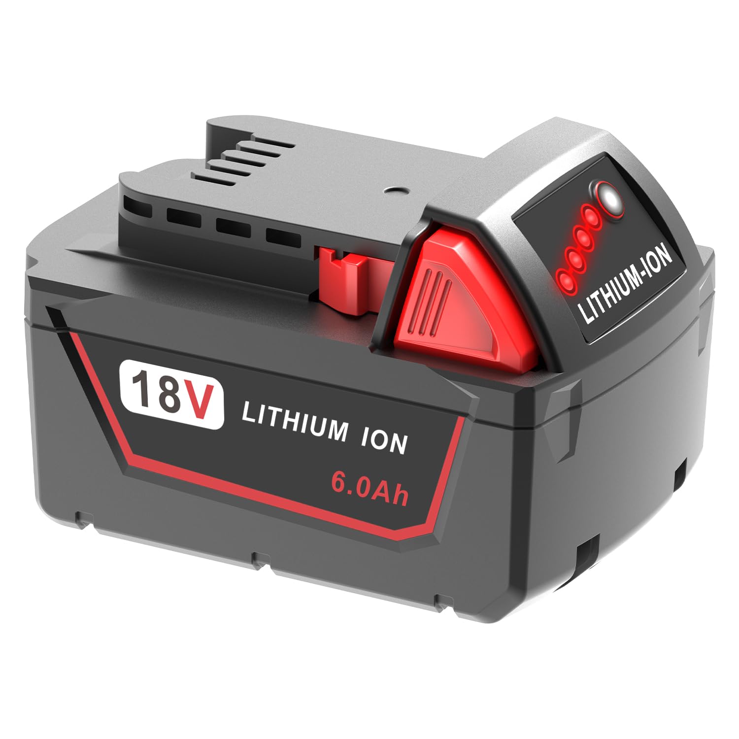 FORBETER 6.0Ah Batteries 2-Pack – Replacement For Milwaukee M18 48-11-1850, 48-11-1860 & Most 18V Cordless Tools