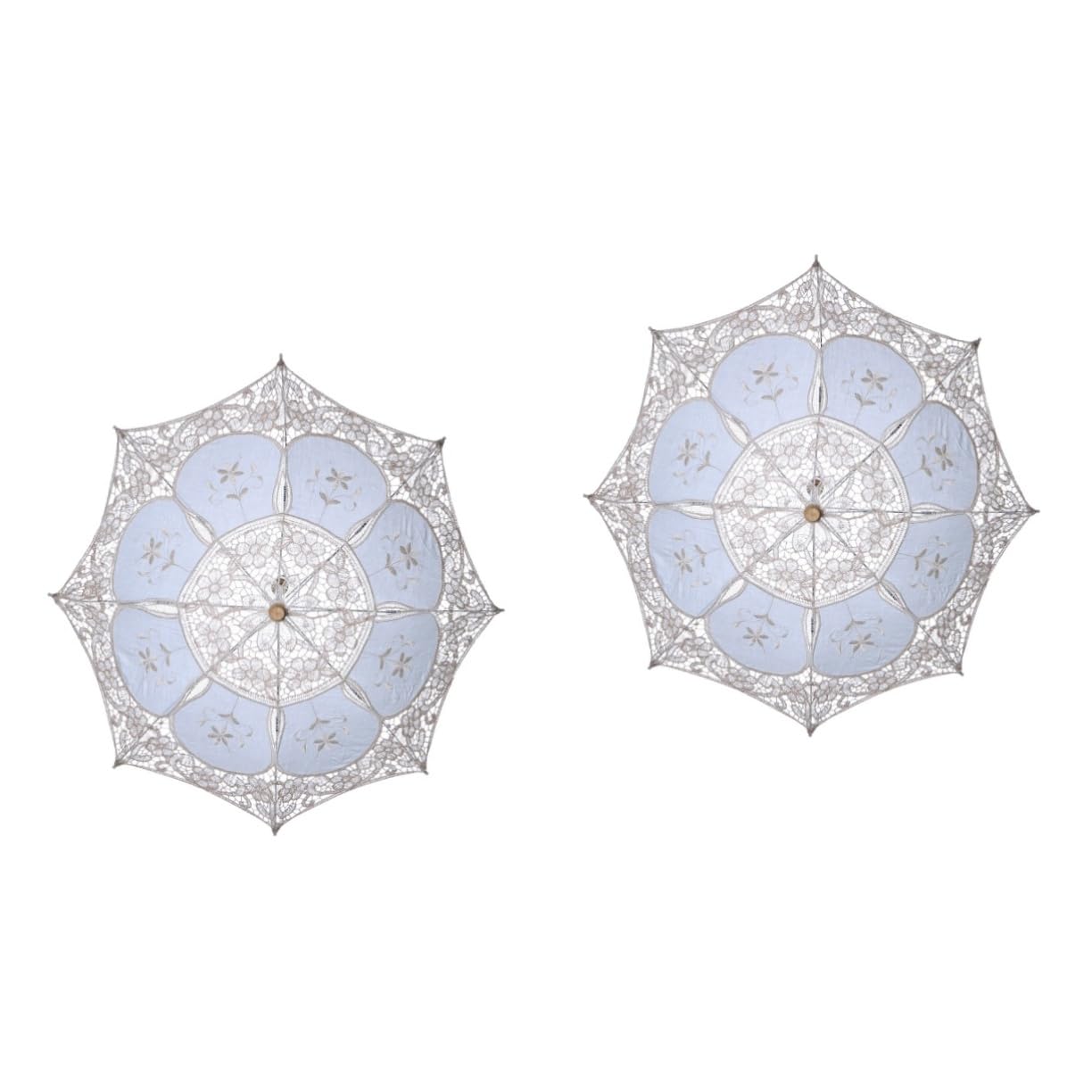 Parasol dentelle crème pour shooting photo extérieur et fêtes - 8