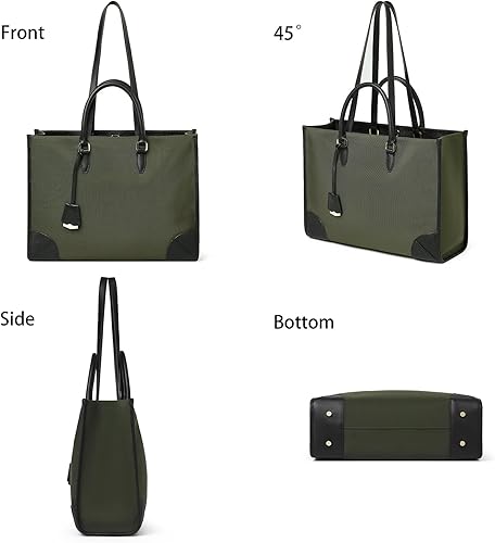 Miniatura 4 de DORIS&JACKY Maletín grande para mujer, bolso de hombro para computadora portátil de 15.6 pulgadas y bolsos de negocios de oficina