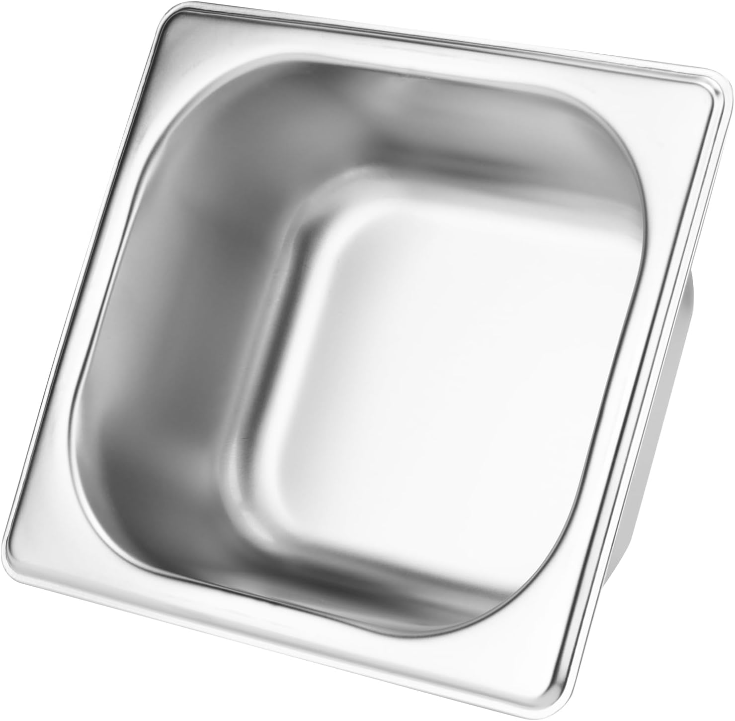 SHEUTSAN 6 PCS 1/6 Size Steam Table Pan, 2.5 Inch Deep Metal Pan Small Stainless for Hotel Restaurant Buffets Party - Image 3