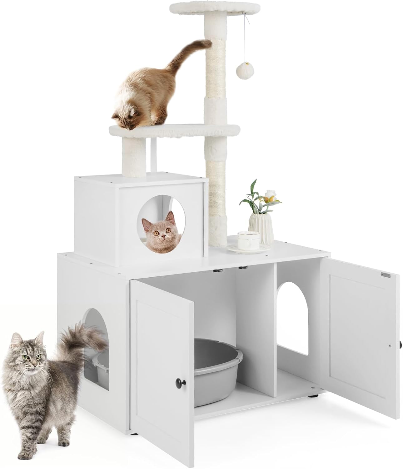 Petit Arbre à Chat 92 Cm, Arbre A Chat Cactus, Condo, Poteaux Et