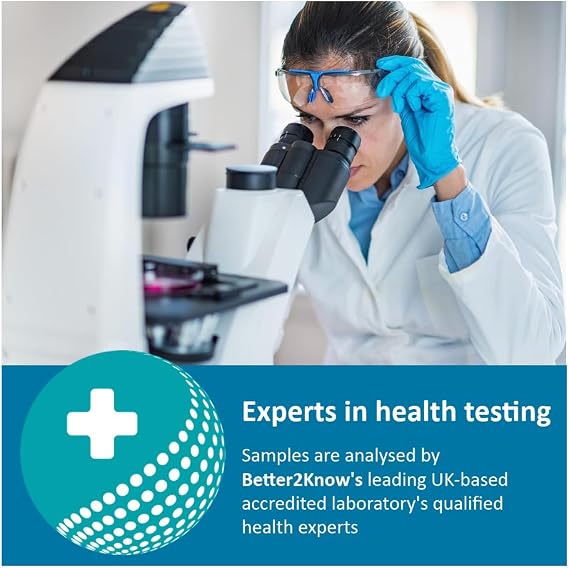 Liver Function Test Kit - Home Liver Testing Kit - 100% Confidential Self Test Health Kit - Fast Results by Better2Know – Checks Bilirubin, Total Protein, Gamma-TG and More