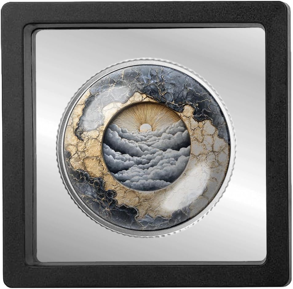 Heaven’s Gate Serenity Prayer Coin – Religious Sobriety Token, Guardian Angel Collectible, Spiritual Gift for Men & Women