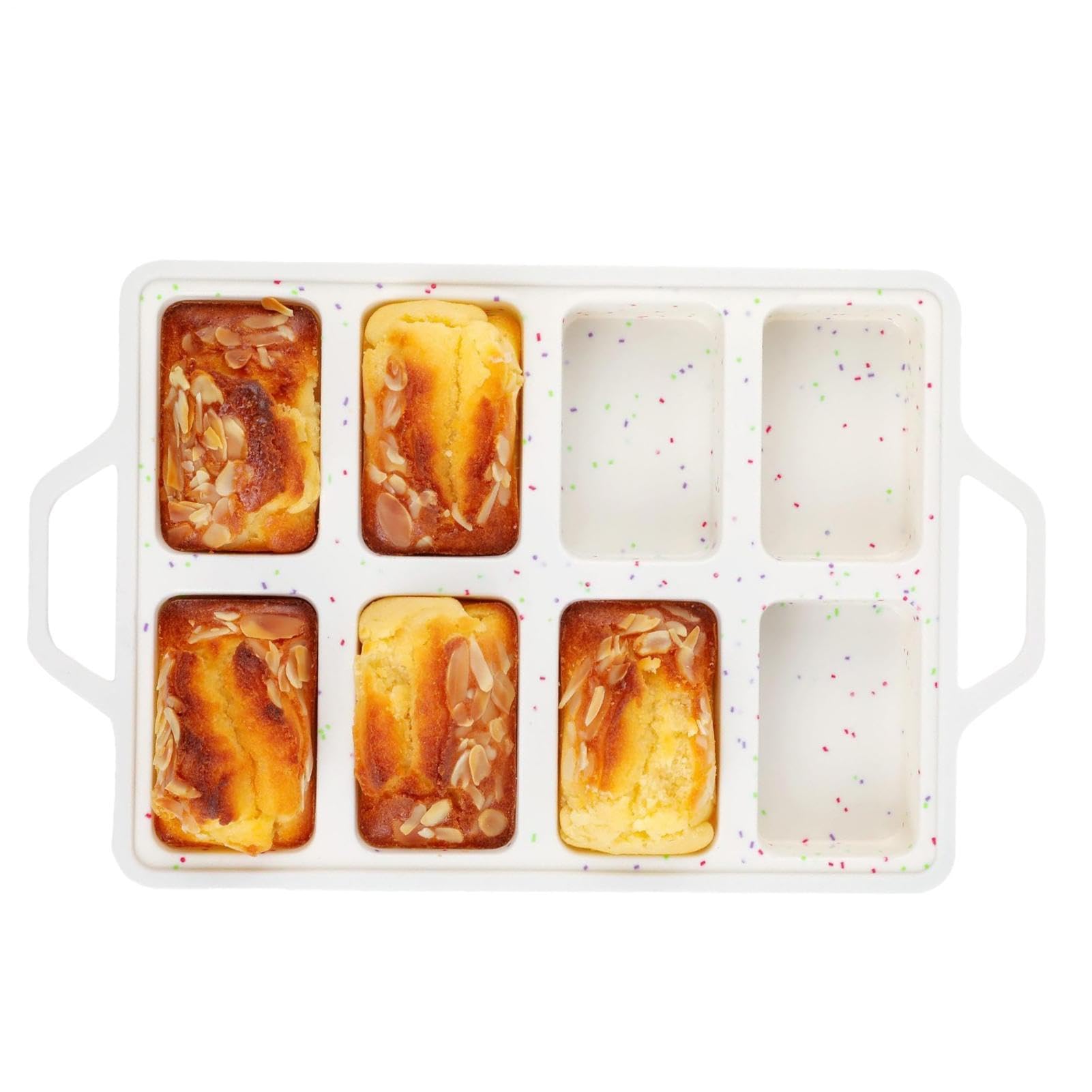 Molde para pan de 8 cavidades antiadherente para reposteria casera